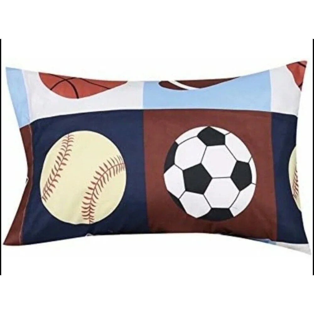 Basketball Twin Sheet Set 3 Piece Kids Bedding Microfiber Soft Machine Washable